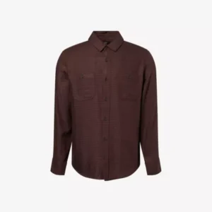 PAIGE Everett Check Long-Sleeve Cotton Blend Shirt