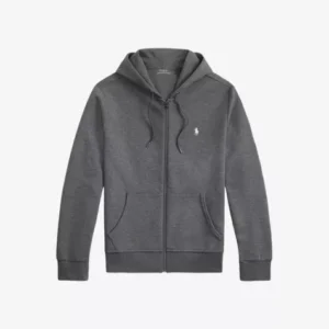 POLO RALPH LAUREN Polo-Pony Embroidered Double-Knit Cotton-Blend Hoody