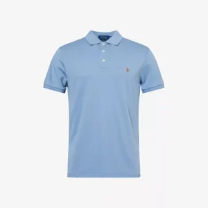 POLO RALPH LAUREN Brand-Embroidery Short-Sleeves Cotton-Jersey Polo Shirt