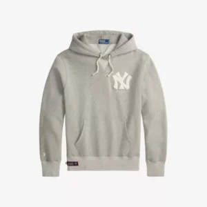 POLO RALPH LAUREN Yankees Logo-Embroidered Cotton-Blend Hoody