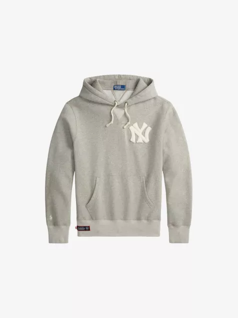 POLO RALPH LAUREN Yankees Logo-Embroidered Cotton-Blend Hoody