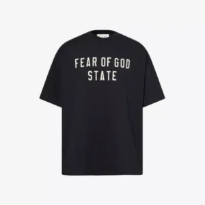 FEAR OF GOD ESSENTIALS Brand-Print Relaxed-Fit Cotton-Jersey T-Shirt