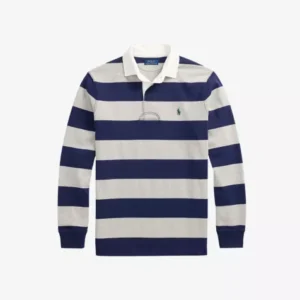 POLO RALPH LAUREN The Iconic Striped Cotton-Jersey Rugby Shirt