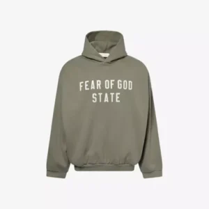 FEAR OF GOD ESSENTIALS Brand-Patch Relaxed-Fit Cotton-Blend Hoodie