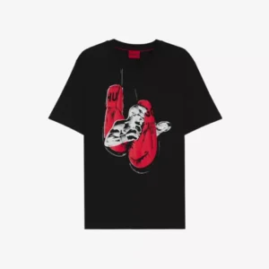 HUGO Graphic-Print Short-Sleeve Cotton T-Shirt