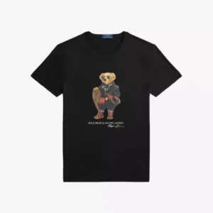 POLO RALPH LAUREN Bear-Print Short-Sleeve Cotton T-Shirt