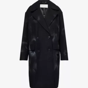 DRIES VAN NOTEN Notch-Lapels Relaxed-Fit Wool-Blend Coat