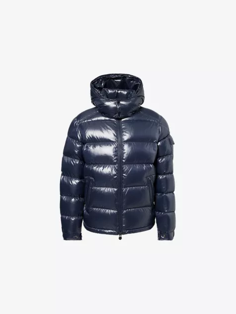 MONCLER Maya logo-patch padded shell-down jacket
